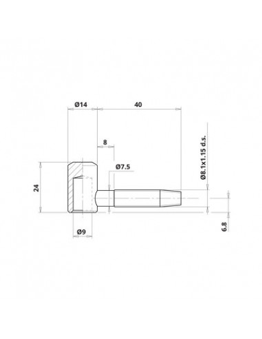 FICHE BROCHE .ZING14X55 M/F OTLAV