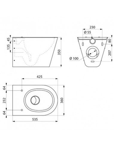 WC SUSPENDU S21 S 110310