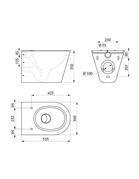 WC SUSPENDU S21 S 110310