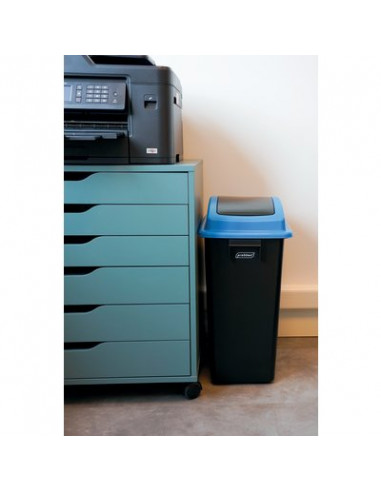 COLLECTEUR 40L COUV BASC/N-B PROBBAX PB-1143-BBLU