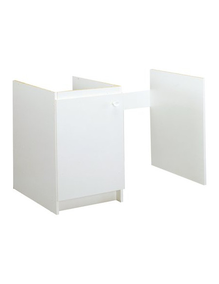 MEUBLE SOUS EVIER 1 PORTE BLANC MODERNA ABCF120D02