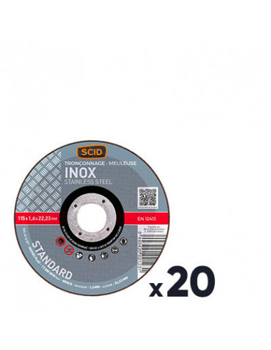 20 DISQUE TRONC INOX 115 SCID