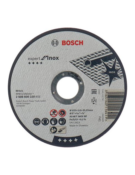 DISQUE A TRONCONNER 125X1.6 BOSCH 2608600220