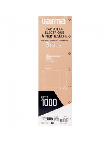 RADIATEUR VARMA INERTIE SECHE 1000W VARMA NCO10