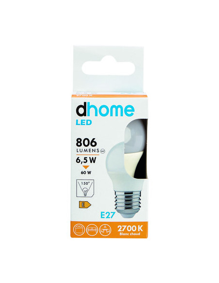 AMPOULE LED C SPH E27 2700K 806LM DHOME G45-146 E27 2700K 806LM