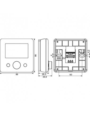 THERMOSTAT DIG RF LAGOYA VARMA WT-18 + R07