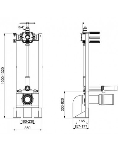BATISUP WC CHAS DIR TEMPOFIX 3 DELABIE 564005