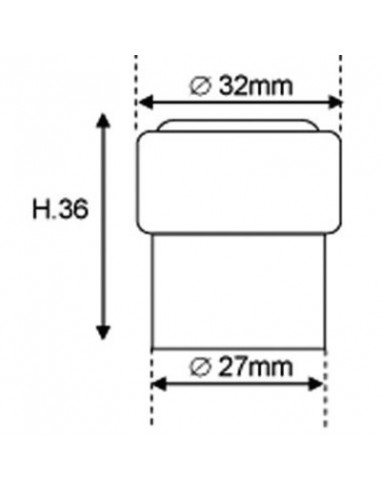 BUTOIR ELASTOM H 32 MM 889 02557