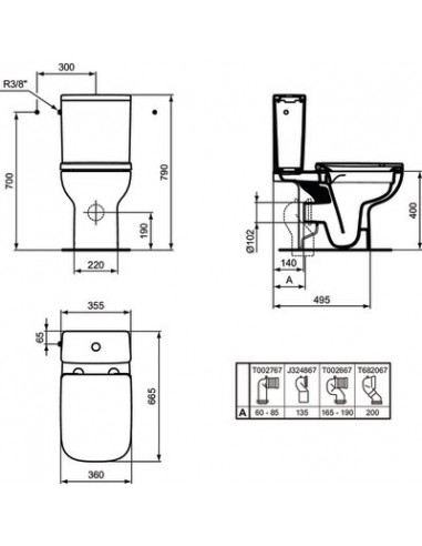 PACK WC S/PIED OKYRIS NF PORCHER P023201