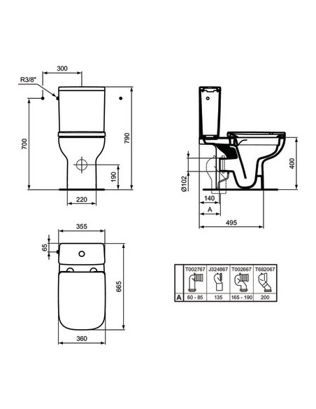 PACK WC S/PIED OKYRIS NF PORCHER P023201