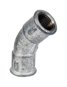 COUDE GALVA GR45° N°41 FF15X21 04105003