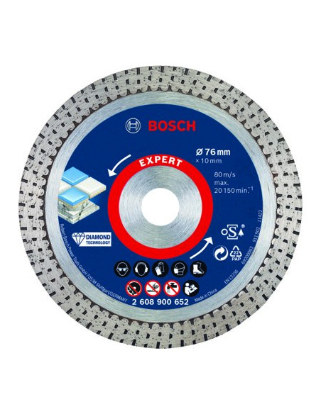 DISQUE A TRONÇ. DIAMANTÉ 76MM BOSCH 2608900652