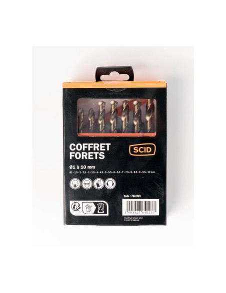 COFFRETS FORET HSS CO 19PCS SCID 0301010