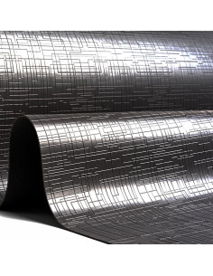 Tapis antidérapant pour tiroirs Effet Net Plastique noir Plastique EMUCA 8911517 2