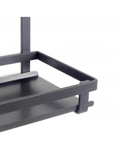 Étagère pour les utensiles de cuisine Titane Gris anthracite Acier EMUCA 8964635