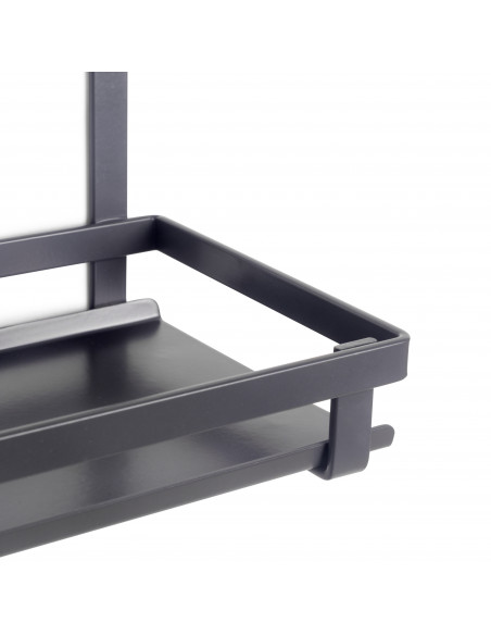 Étagère pour les utensiles de cuisine Titane Gris anthracite Acier EMUCA 8964635