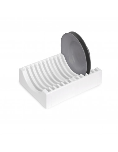 Kit de furniture Dish Organiser Kit peut contenir jusqu'à 13 assiettes Plastique Blanc EMUCA 8938515