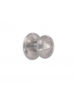 Bouton de porte d'entrée Modèle Fedora Ø70mm poignée pour porte d'entrée Acier inoxydable Nickel satiné EMUCA 9172965 2