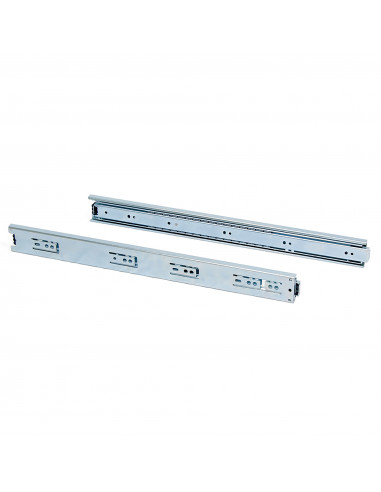 Lot de 5 coulisses pour tiroirs roulement à billes hauteur 45mm profondeur 250mm coulissement total zingué EMUCA 3043105