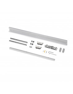 Kit de quincaillerie pour porte coulissante en bois Wall à fermeture souple Acier et Aluminium et Plastique EMUCA 6119420