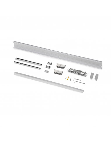 Kit de quincaillerie pour porte coulissante en bois Wall à fermeture souple Acier et Aluminium et Plastique EMUCA 6119420