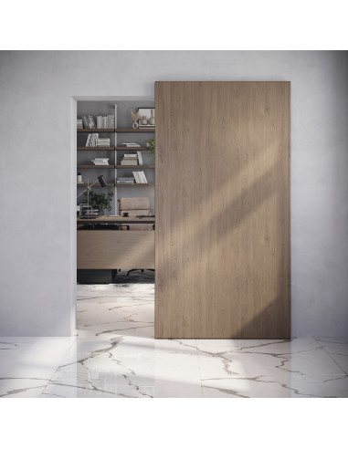 Kit de quincaillerie pour porte coulissante en bois Wall à fermeture souple Acier et Aluminium et Plastique EMUCA 6119420