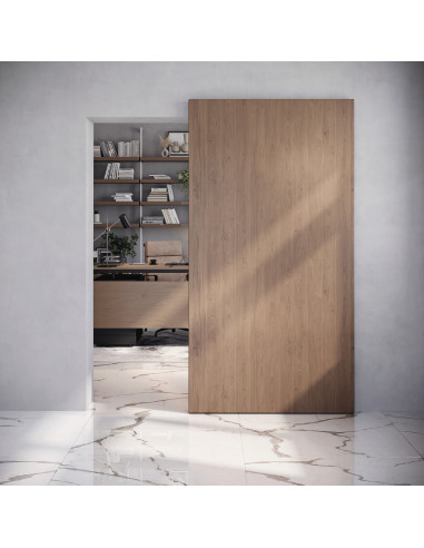 Kit de quincaillerie pour porte coulissante en bois Wall à fermeture souple Acier et Aluminium et Plastique EMUCA 6119420