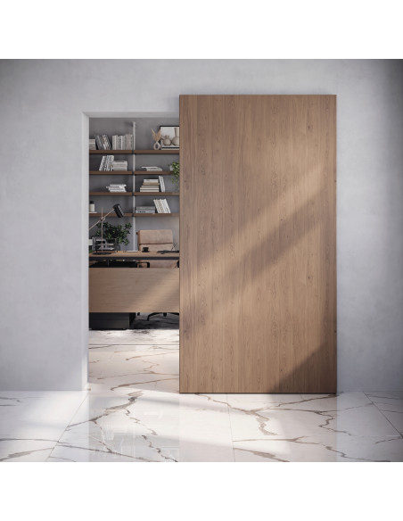 Kit de quincaillerie pour porte coulissante en bois Wall à fermeture souple Acier et Aluminium et Plastique EMUCA 6119420