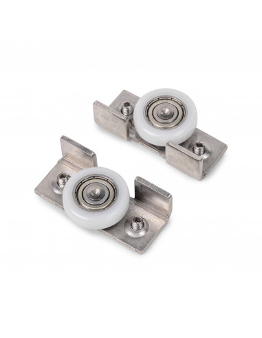Kit de quincaillerie pour porte coulissante en bois Wall à fermeture souple Acier et Aluminium et Plastique EMUCA 6119420