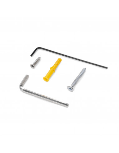 Kit de quincaillerie pour porte coulissante en bois Wall à fermeture souple Acier et Aluminium et Plastique EMUCA 6119420