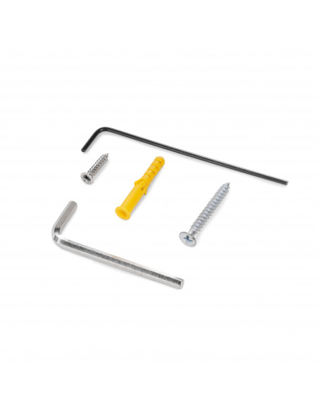 Kit de quincaillerie pour porte coulissante en bois Wall à fermeture souple Acier et Aluminium et Plastique EMUCA 6119420