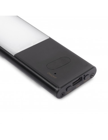 Luminaire LED Kaus Black rechargeable par usb avec capteur tactile 240mm Peint en noir Plastique et Aluminium EMUCA 5214414