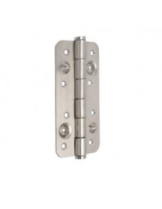 Lot 5 charnières porte sécurité 150x80mm charnières anti-dégondage à bords arrondis Acier Nickel satiné EMUCA 1026051 2