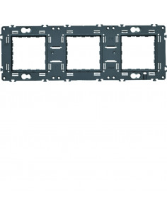 Support gallery triple horizontal et vertical entraxe 71 HAGER WXA465