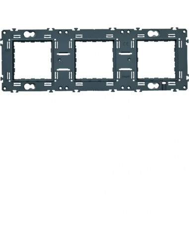 Support gallery triple horizontal et vertical entraxe 71 HAGER WXA465