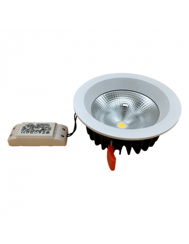 FUSION Downlight 20W encastré blanc IP44 4000K  ASLED 20WDLBN