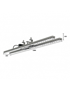 ABSOLUE UGR DOUBLE 50° 1200 104W 4000K IP65 ASLED ABSD12UGR50IP