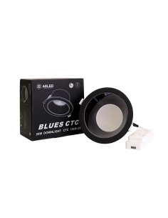 BLUES Downlight 15W noir CTC ZIGBEE ASLED BLU15BZIG