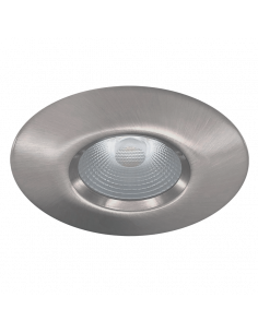 FOLK R Spot 7W alu brossé fixe 100% recouvrable CTC 2700/3000/4000K - 496 lm ASLED FOL6CHRCTC