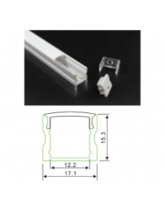 Profil de surface barre de 2m pour la pose de ruban ASLED PRS