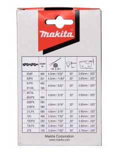 Chaîne de tronçonneuse MAK 90PX 25CM 40 Maillons MAKITA 191H00-0 2