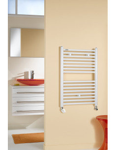 Radiateur sèche-serviettes Atoll Spa Blanc RAL 9016 388W horizontal 746 mm L 500 mm Acova SL-080-050