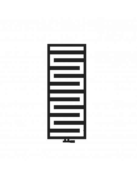 Radiateur sèche-serviettes eau chaude Kapla couleur 765W horizontal 1700 mm L 500 mm Acova WKPSS170050WZZZC