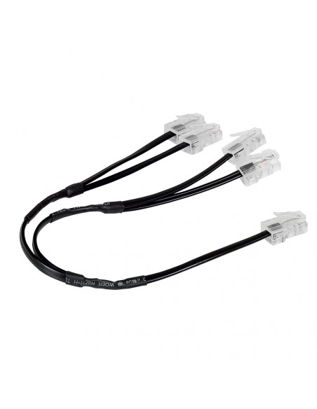 Cordon de brassage quadruple RJ45 téléphone pour réseau multimédia LEGRAND 413204
