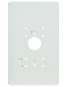 Plaque de propreté largeur 150 mm en PVC blanc pour gt1d gt1a et gt1m3l PPAVE AIPHONE 200497