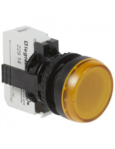 Voyant lumineux Osmoz complet IP69 jaune 12V à 24V alternatif ou continu LEGRAND 023774