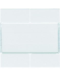 Enjoliveur 4 boutons poussoirs KNX gallery pure HAGER WXE304B