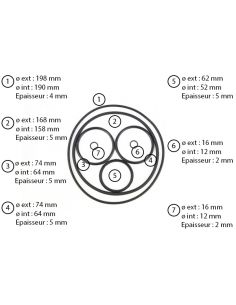 JOINTS KIT ETANCHEITE POMPE K FLO HAYWARD 500131160300