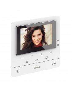 Poste intérieur écran 5pouces Classe 100X connecté avec boucle inductive Blanc BTICINO BT344682