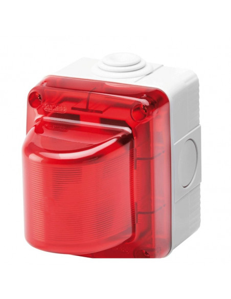 Voyant de Signalisation diffuseur rouge étanche en saillie GEWISS GW27415